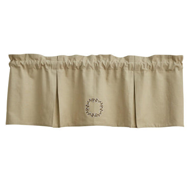 Cotton Wreath Valance - Pleated Park Designs - The Fox Decor